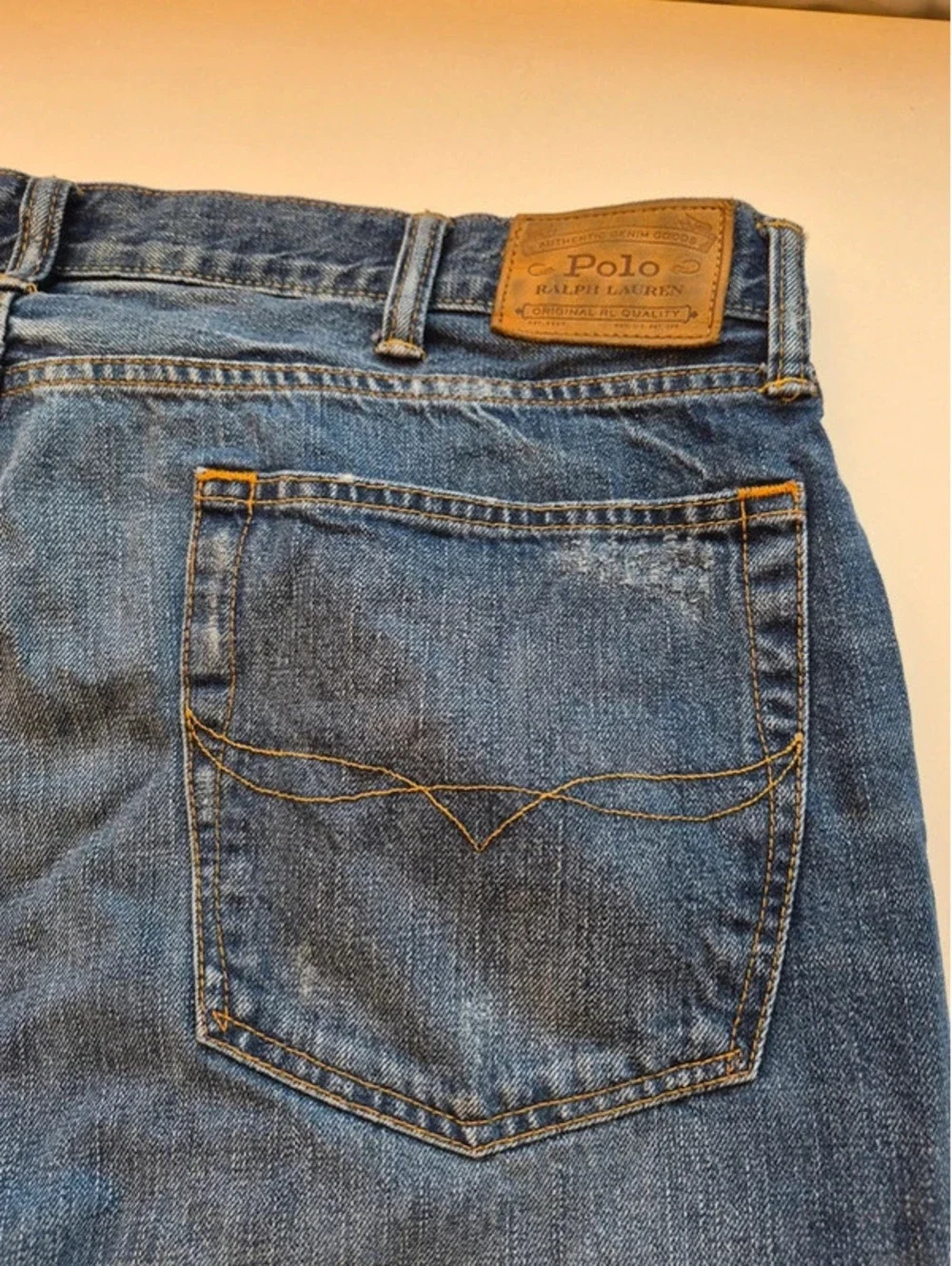 Distressed Ralph Lauren Polo Men's Jeans SWEET